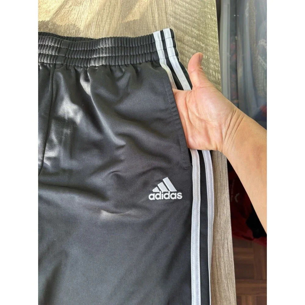 adidas Boys Black Athletic Classic Pants Size L (14/16)